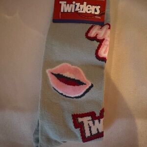 Twizzlers Women's Fun Graphic Socks - Blue and Pink NWT